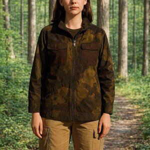 Martha Stewart Women's Camo Utility Field Jacket M NEW